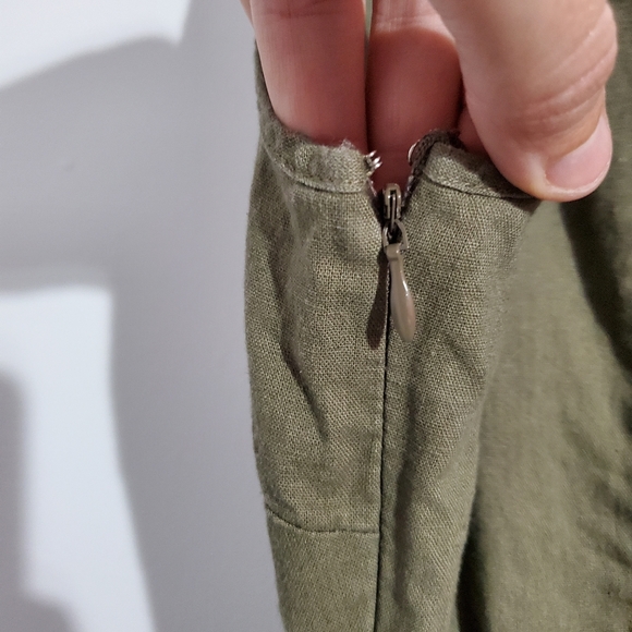 Somewhere Khaki Green Dress Size 10 - Picture 4 of 8